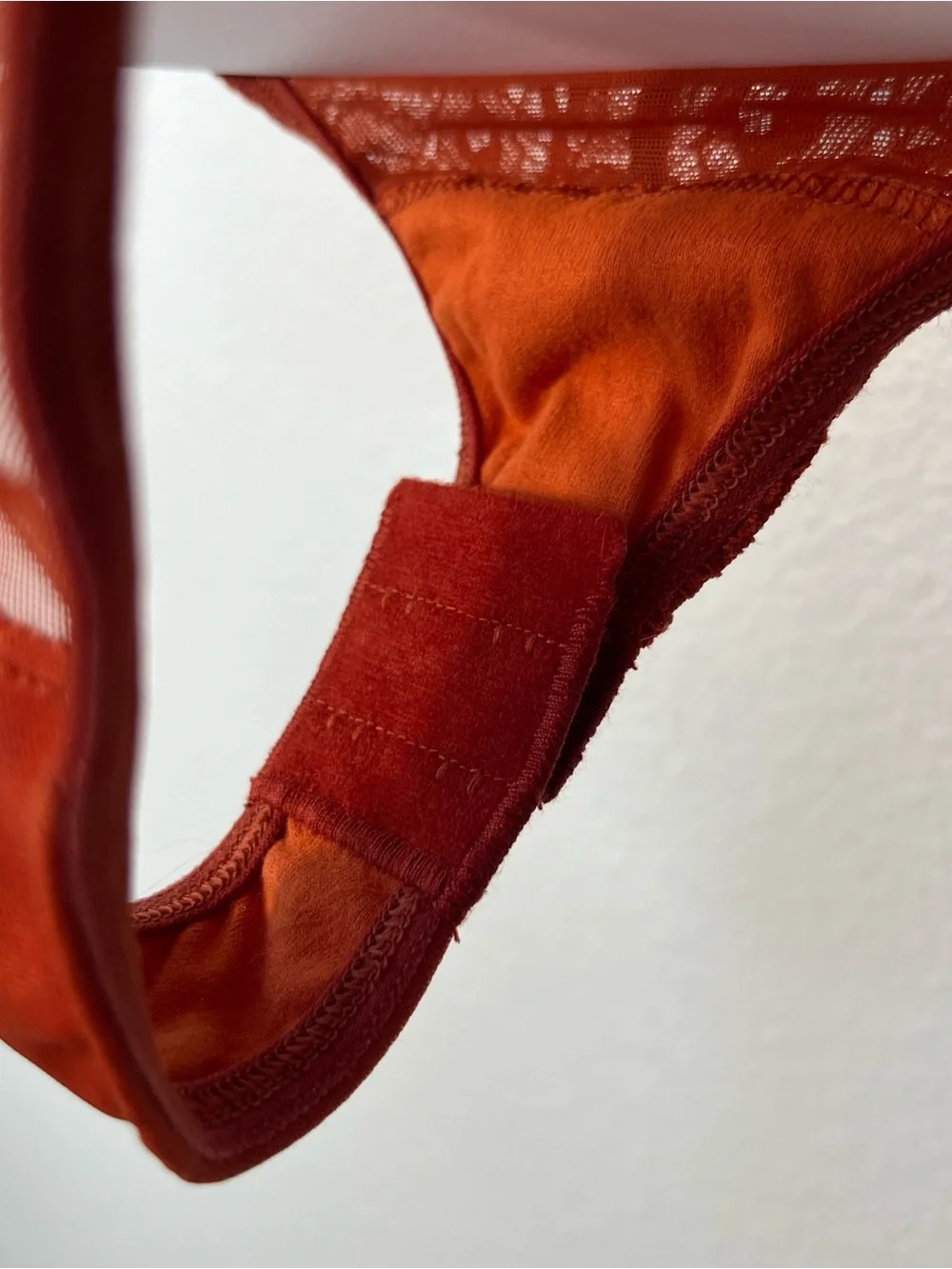 Carol Coelho Intimates Magmatica Lava Lace and Mesh Bodysuit Terracotta XS NEW